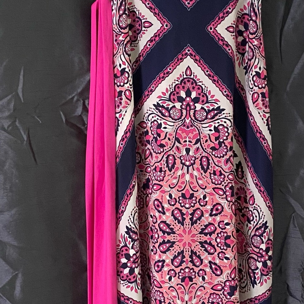 Jessica Howard Pink and Navy Maxi Dress